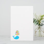 Funny walvis briefpapier (Staand voorkant)
