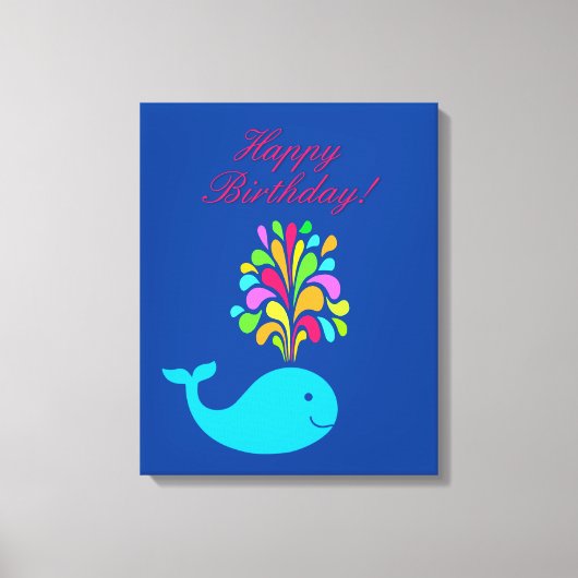 Funny walvis canvas afdruk (Voorkant)