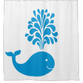 Funny walvis douchegordijn (Voorkant)