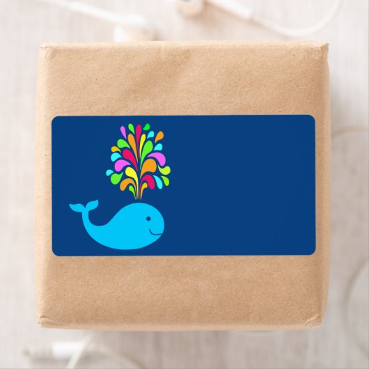 Funny walvis etiket (Insitu)