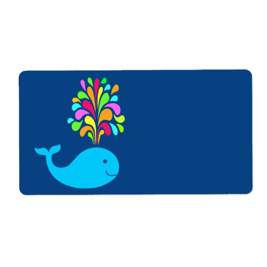 Funny walvis etiket (Voorkant)