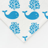 Funny walvis fleece deken (Hoek)