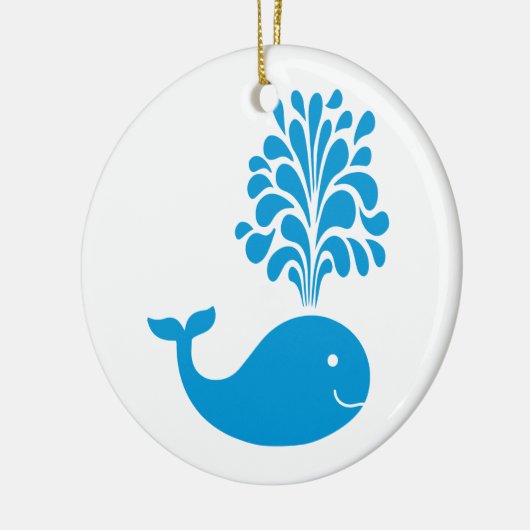 Funny walvis keramisch ornament (Links)