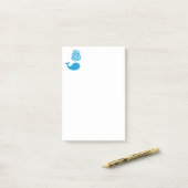 Funny walvis post-it® notes (Op bureau)