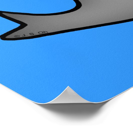 Funny walvis poster (Hoek)