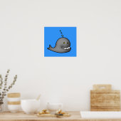 Funny walvis poster (Keuken)