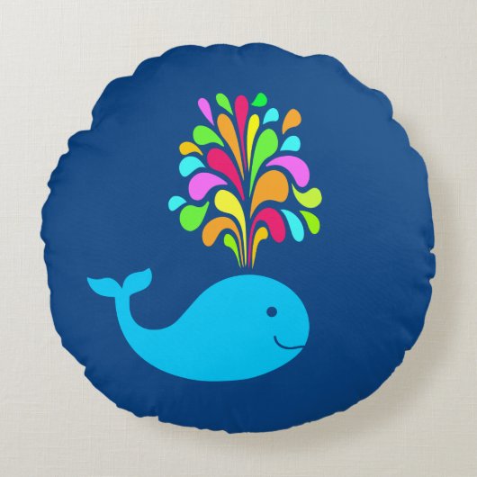 Funny walvis rond kussen (Voorkant)