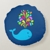 Funny walvis rond kussen (Achterkant)