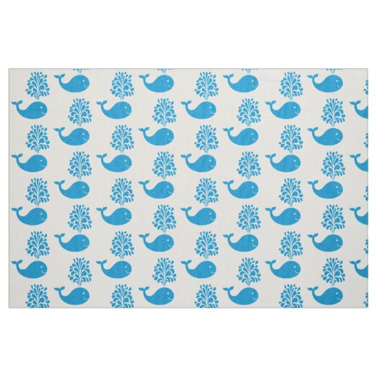 Funny walvis stof (Fat Quarter)