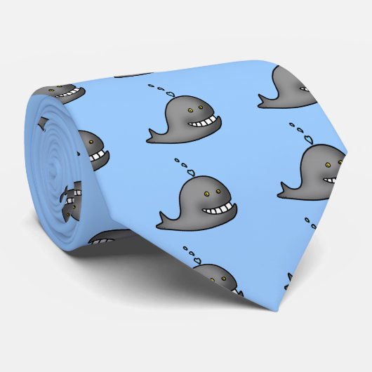 Funny walvis stropdas (Opgerold)