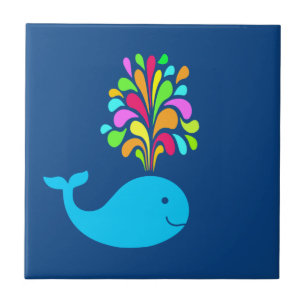 Funny walvis tegeltje
