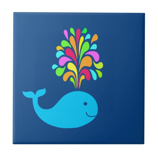 Funny walvis tegeltje (Voorkant)