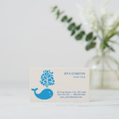 Funny walvis visitekaartje (Staand voorkant)