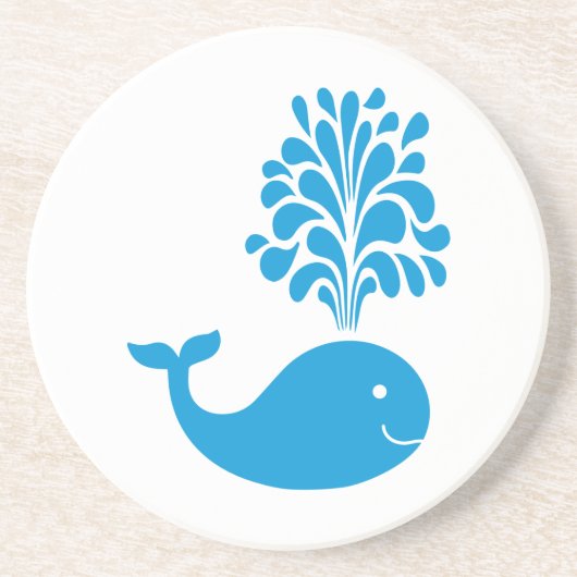 Funny walvis zandsteen onderzetter (Voorkant)