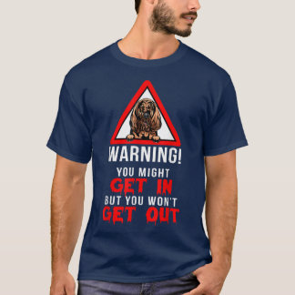 Funny Warning Bloodhound Hondenliefhebber owner Gi T-shirt