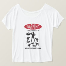 FUNNY Warning Boerderij Patrolled by Crazy Goat LA