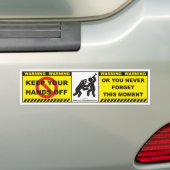 Funny Warning Bumpersticker Decal Label A12 (Op auto)