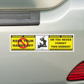 Funny Warning Bumpersticker Decal Label A7 (Op auto)