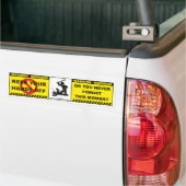 Funny Warning Bumpersticker Decal Label A7 (Op Truck)