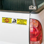 Funny Warning Bumpersticker Decal Label A9 (Op Truck)