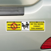 Funny Warning Bumpersticker Decal Lable A1 (Op auto)