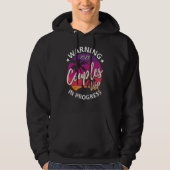 Funny Warning Couples Trip 2023 In Progress Retro  Hoodie (Voorkant)