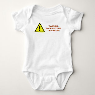 Funny Warning Lock up your Daughters Romper