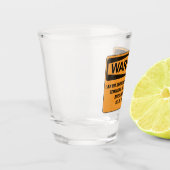 Funny Warning Mayhem Party Drink Citaat Shot Glas (Links)