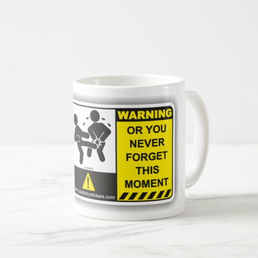 Funny Warning Mok #1 (Voorkant rechts)