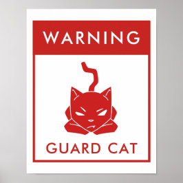 Funny Warning Sign | Garenkaas | Rood Poster