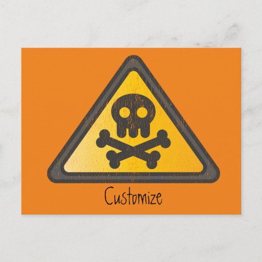 Funny Warning SignThunder_Cove Briefkaart (Voorkant)