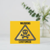 Funny Warning SignThunder_Cove Briefkaart (Staand voorkant)