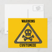 Funny Warning SignThunder_Cove Briefkaart (Voorkant / Achterkant)