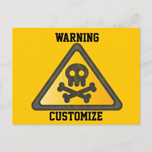 Funny Warning SignThunder_Cove Briefkaart (Voorkant)