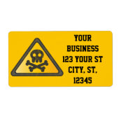 Funny Warning SignThunder_Cove Etiket (Voorkant)