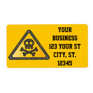 Funny Warning SignThunder_Cove Etiket