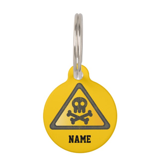 Funny Warning SignThunder_Cove Huisdierpenning (Voorkant)