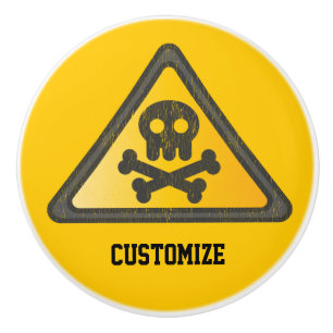 Funny Warning SignThunder_Cove Keramische Knop