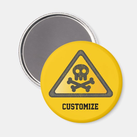 Funny Warning SignThunder_Cove Magneet (Voorkant / Achterkant)