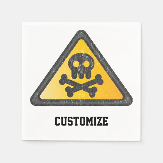 Funny Warning SignThunder_Cove Servet (Voorkant)