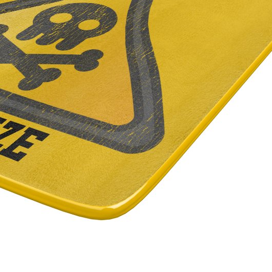 Funny Warning SignThunder_Cove Snijplank (Hoek)