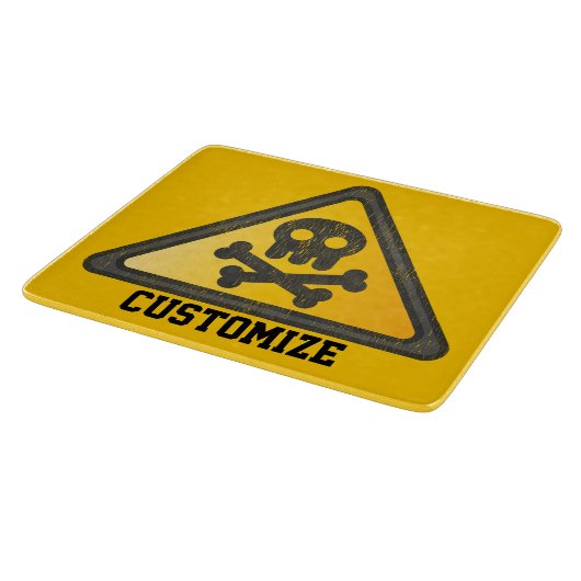 Funny Warning SignThunder_Cove Snijplank (Hoek)