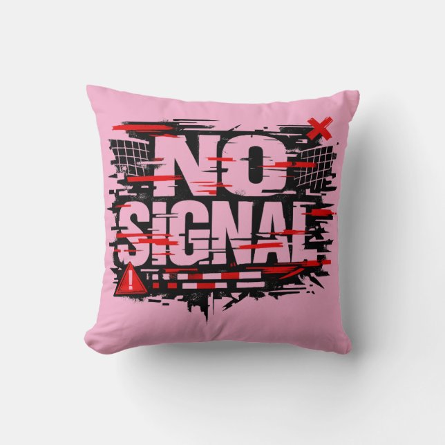 Funny Warning Throw Pillow – “Does Not Signal As I Kussen (Voorkant)