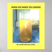 Funny Warning Veiled Bathroom Humor Poster (Voorkant)