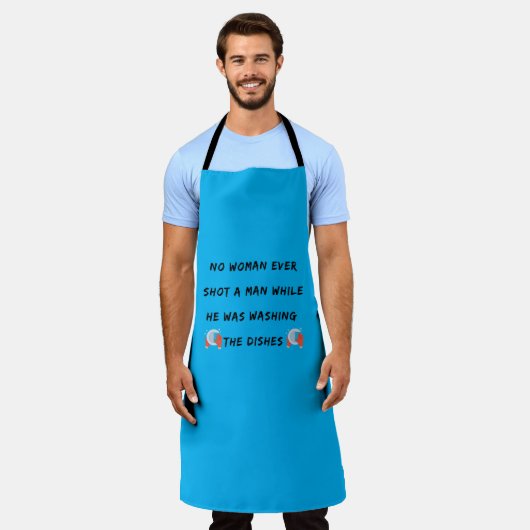 Funny Washington Quote, Funny Kitchen Quottes Schort (Gedragen)