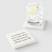 Funny Washington Quote, Funny Kitchen Quottes Stenen Onderzetter (Zijkant)