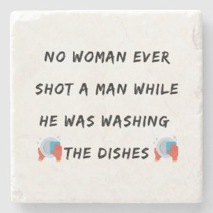 Funny Washington Quote, Funny Kitchen Quottes Stenen Onderzetter
