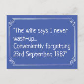 Funny Wasing Joke Briefkaart (Voorkant)