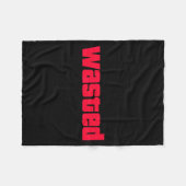 Funny Wasted Gaming Insred Wasted Novelty  Fleece Deken (Voorkant (Horizontaal))