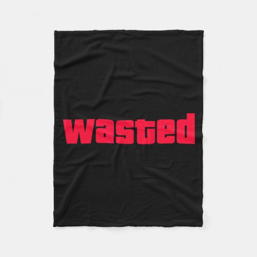 Funny Wasted Gaming Insred Wasted Novelty  Fleece Deken (Voorkant)